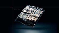 A direct liquid cooled AMD Instinct™ MI350 Series accelerator, stylized with OneQode's visual branding and superimposed with the words 'AMD Cloud Service Provider'