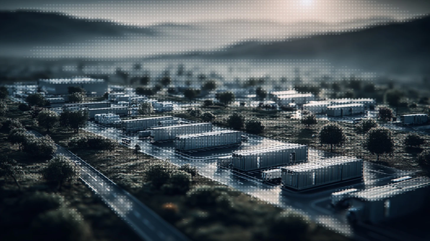 Aerial view of OneQode data center campus