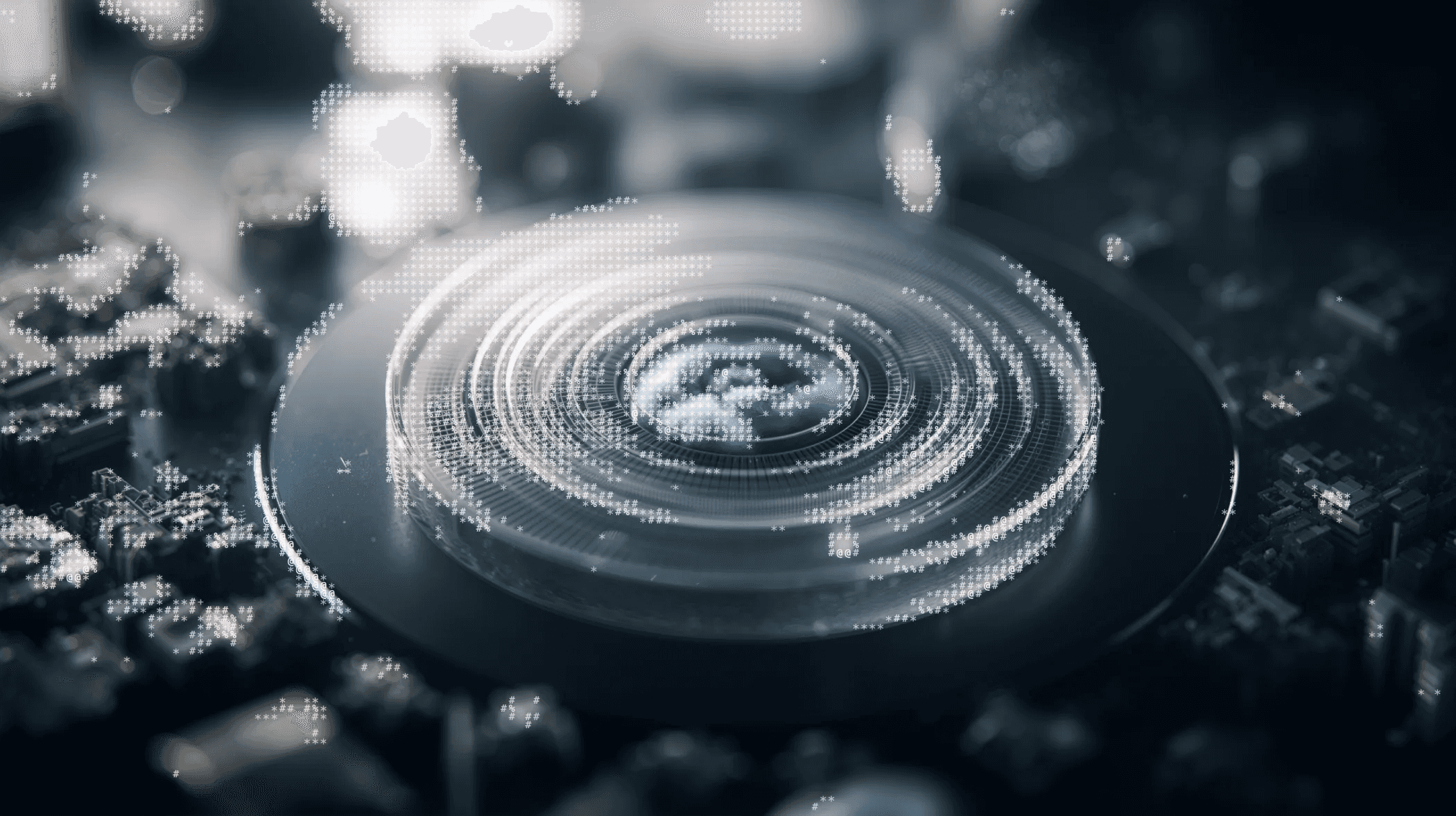 Decorative ASCII bloom graphic