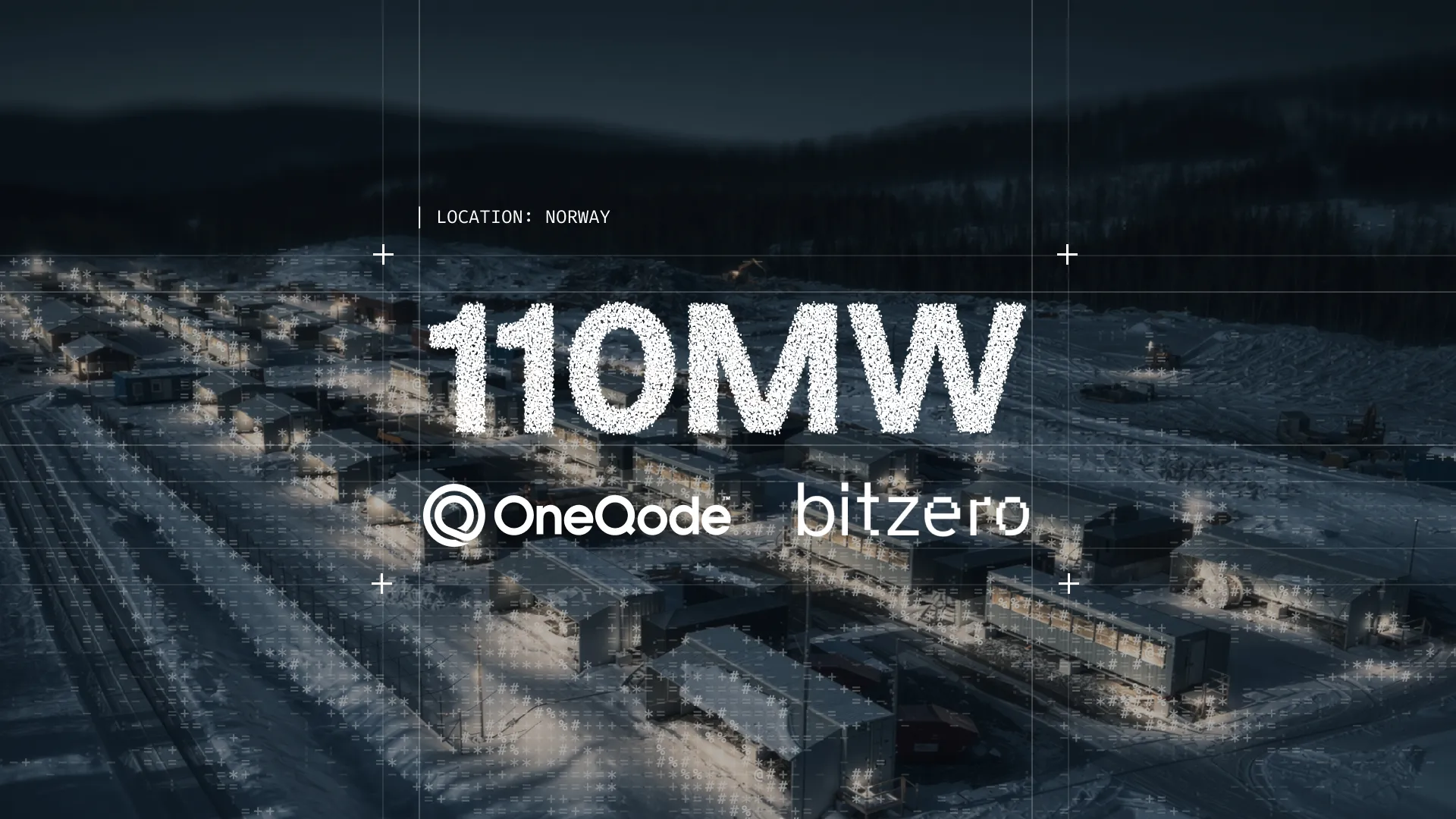 OneQode and Bitzero Norway 110MW AI site