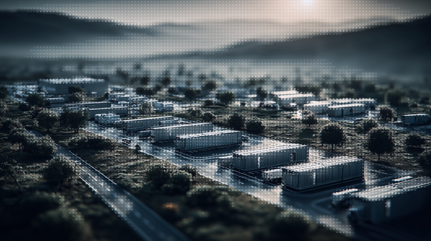 Aerial view of OneQode data centre campus