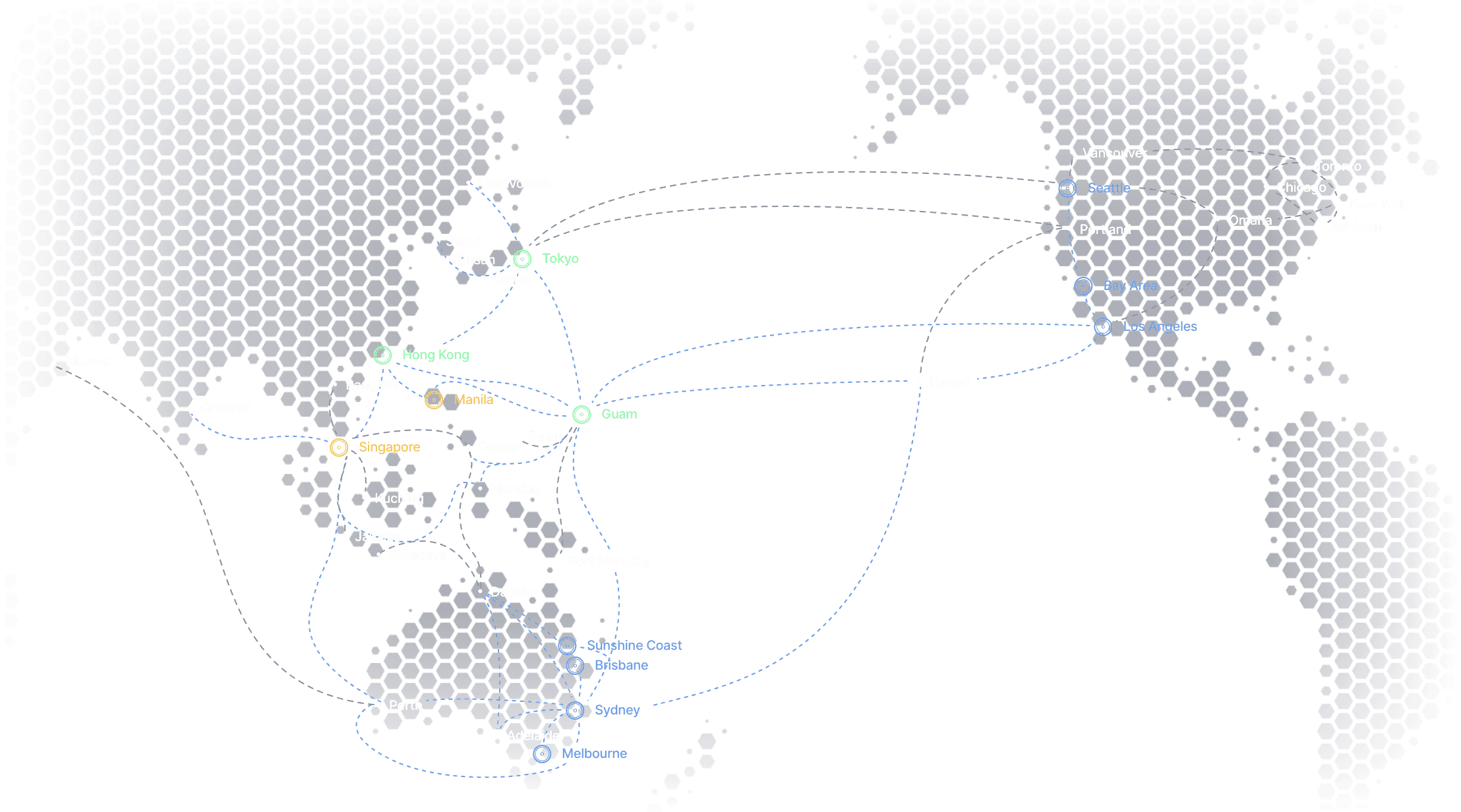 APAC network map