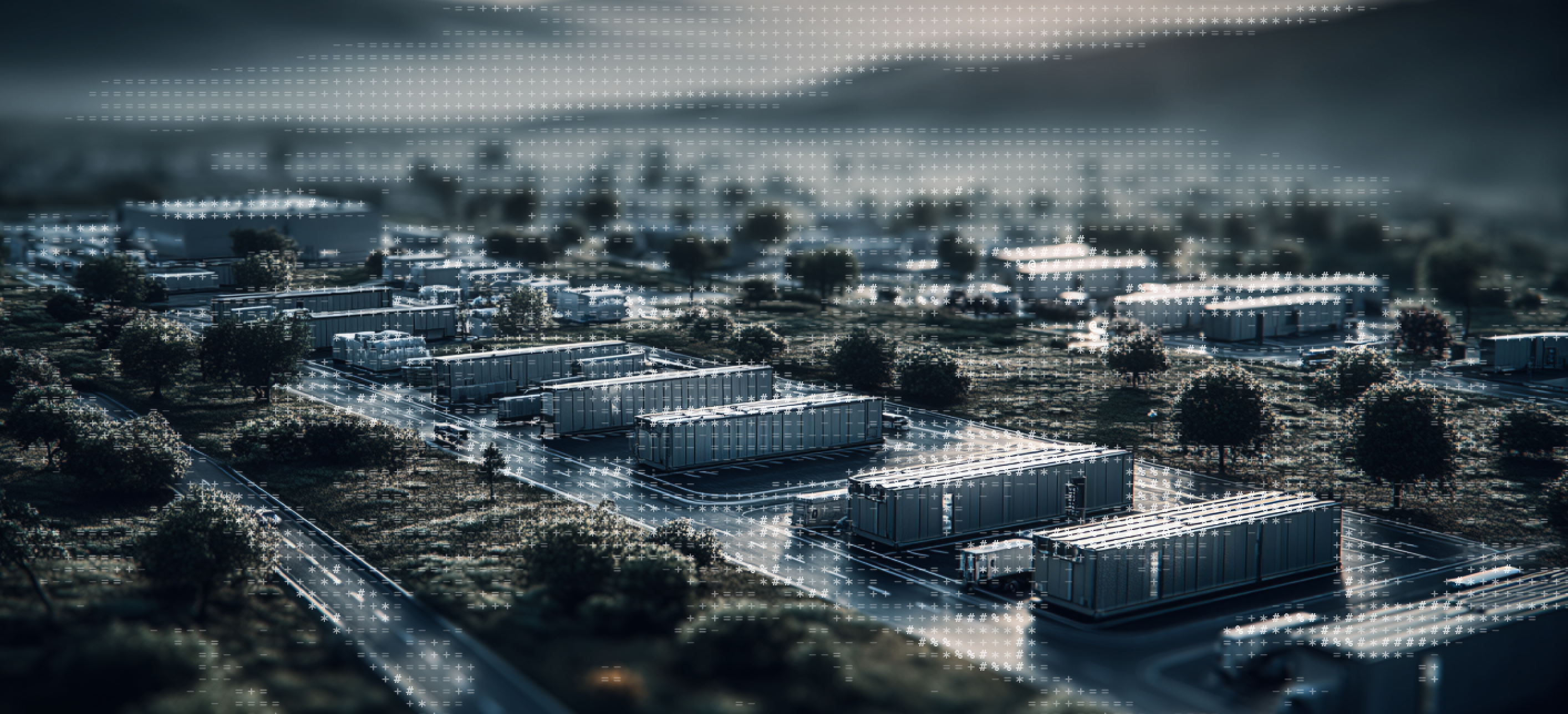 Aerial photograph of a OneQode data centre site