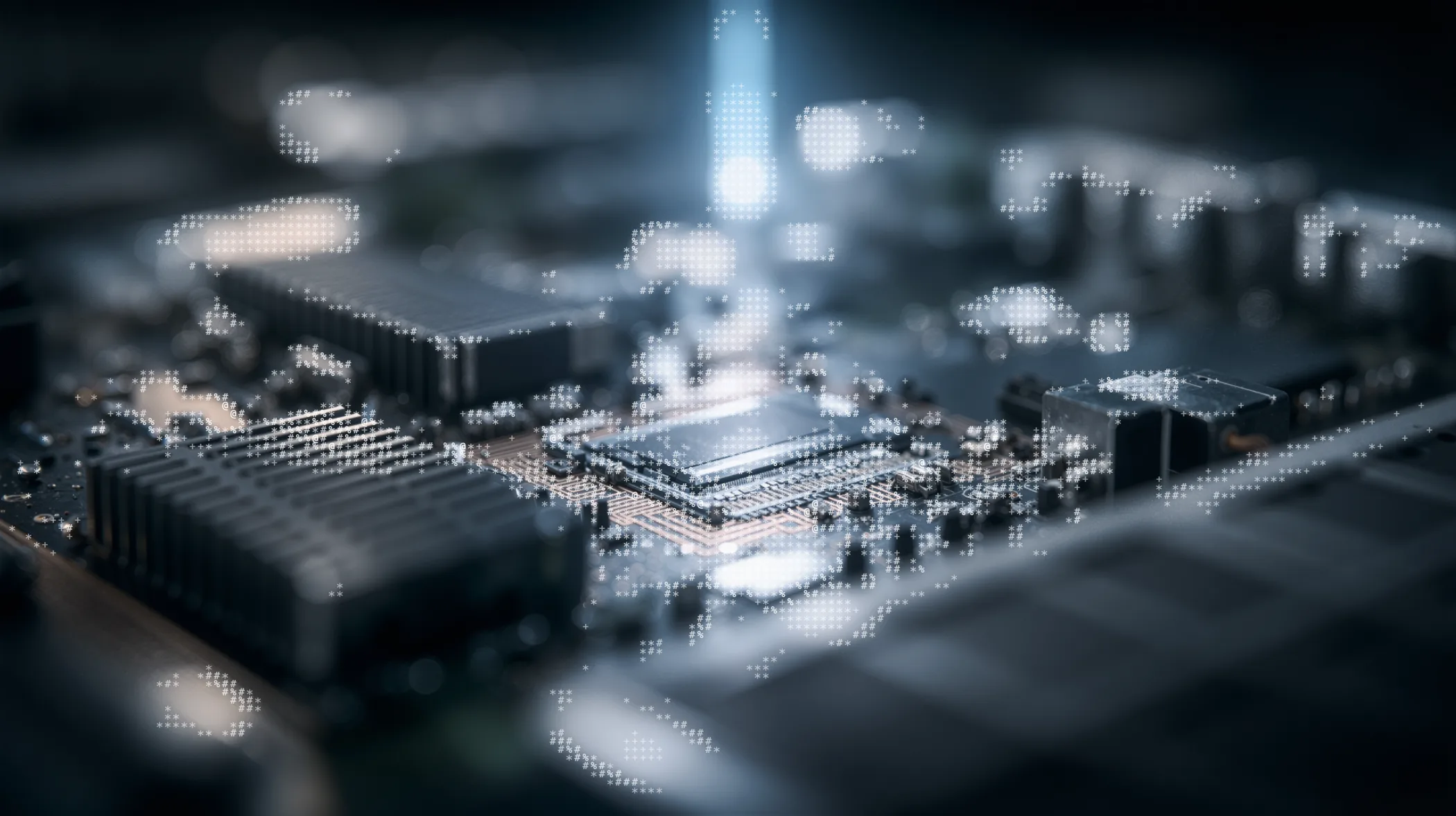 Decorative ASCII bloom graphic