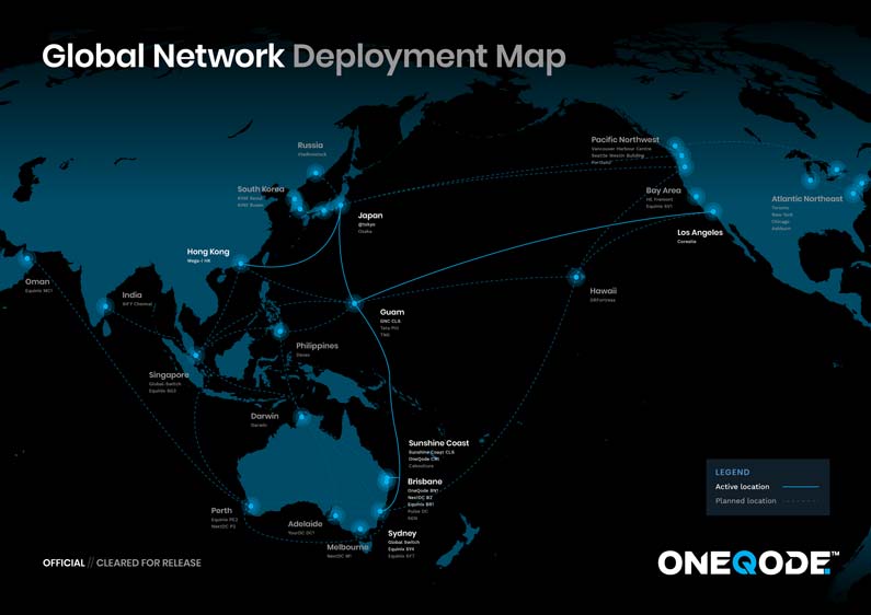 OneQode’s Global Network Deployment Map